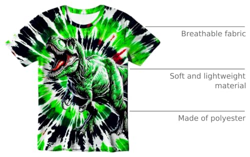Image of Kids Tie Dye T-Shirt, Children Tie Dye Short Sleeve Tee Shirt for Kids