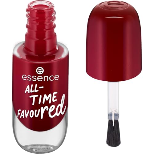 Foto von essence gel nail colour, Nagellack, Nr. 14, Rot, langanhaltend, Expressergebnis, schnelltrocknend, glänzend, acetonfrei, vegan, ohne Mikroplastikpartikel, ohne Konservierungsstoffe, 1er Pack (8ml)