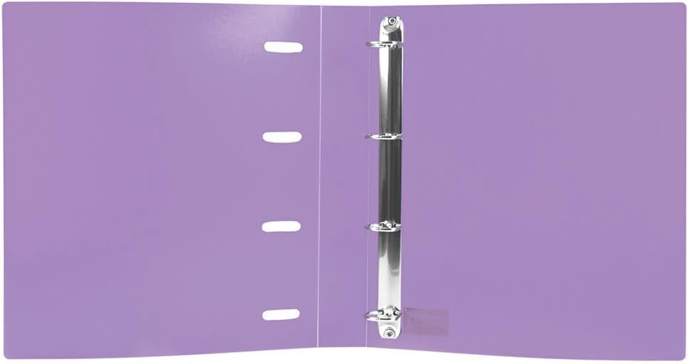 Folder with Refill Liderpapel A4 Square 5 mm 100 Sheets 80 g Polypropylene 4 Mixed Rings 25 mm Lavender