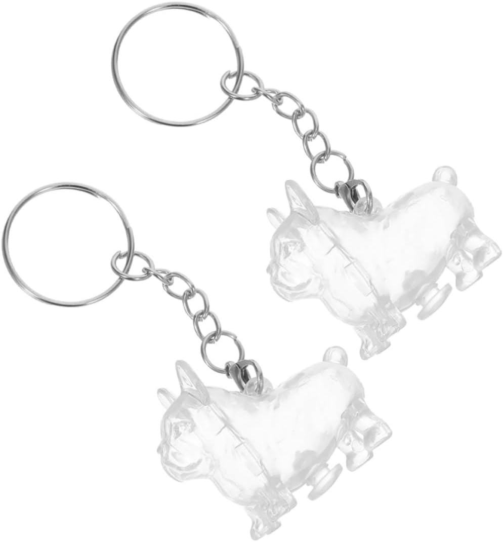 2pcs Pet Hair Keepsake Box Keychain Portable Memorial Storage Capsule