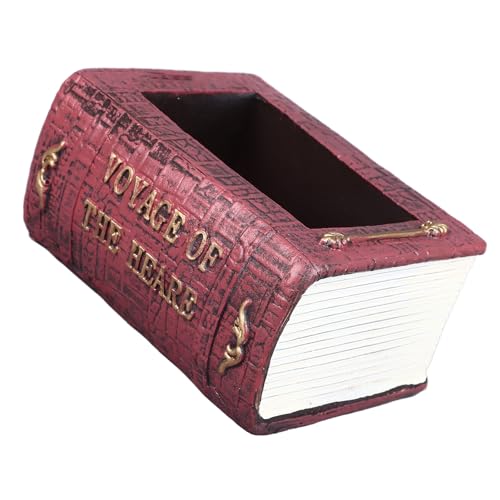 Yuecoom Book Shaped Succulent Pot, Vintage Decorative Resin Succulent Pot, Planting Flowerpot Indoor, Cute Animal Flower Planter Book Shaped Flowerpot