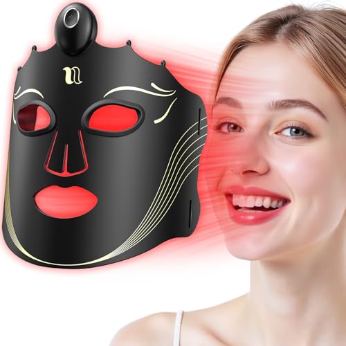 Near-Infrared Light for Face, Portable LED Face Mask, Red Light Lamp with Timing Function at Home