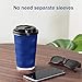 SPRINGPACK Disposable Paper Coffee Cups with Lids, 100 pack 12 oz Ripple Wall Insulated To Go Coffee Cups for Hot/Cold Beverage, Recyclable Takeaway Drinking Cups for Home Office Cafe Parties