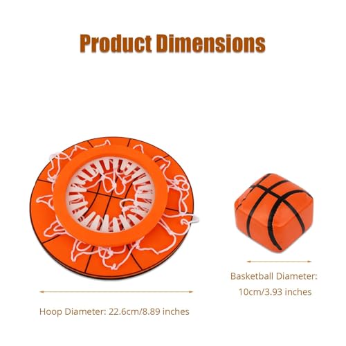 Mini canasta de baloncesto y pelota deportiva de pared para dormitorio infantil 7