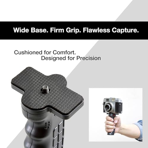 Image of Photography & Cinema Pistol Grip Handle with Standard 1 /4 inch Screw for DSLR Mirrorless Camera, Video Stabilizer Handle, 5x3x2 inch