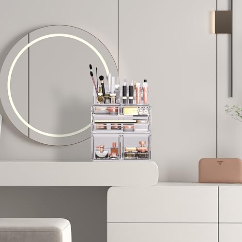 6-Drawer Makeup Organizer Set - Stacked Storage Solution - Image 4