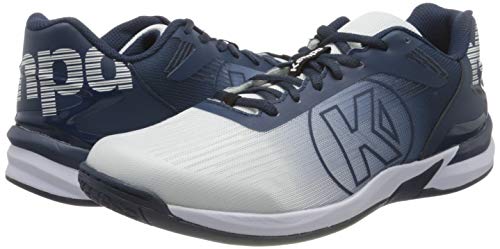 Kempa Men\'s Handball Shoes, Multicolour Weiß Marine 02, 8.5 - Thumbnail 7