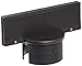 Brady 92135 6" Width x 2" Height B-900 Polyethylene, Black Large Post Sign Adapter