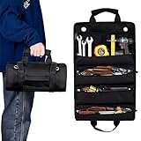 ❤️【Uso versátil】Esta bolsa de herramientas pequeña es indispensable para cualquier profesional y es ideal para guardar diversas herramientas como llaves, destornilladores, vasos, alicates y tornillos de banco. Es perfecta para reparaciones de coches o motos, o como kit de emergencia.