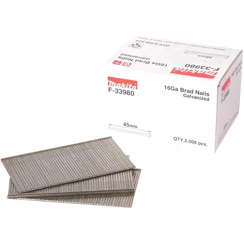 Clous Brads en T 16 Ga Galvanisés long 45 mm 2000 pcs MAKITA F 33980 - vue 2
