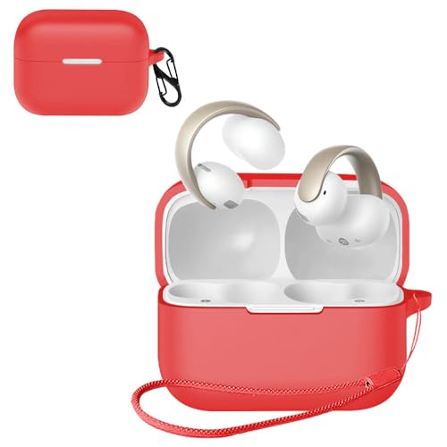 For Anker Soundcore AeroClip �p �P�[�X �J�o�[�yJIAYJP�zAnker Soundcore AeroClip �V���R�� �P�[�X �y�� ���^ ����~�� ���[�J�o�[ �S�ʕی� �[�d�֗� Anker Soundcore AeroC