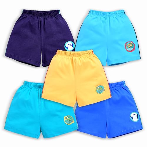 Image of LuvLap Baby Boys & Girls 100% Cotton Shorts Set Pack of 5