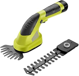Cordless Grass Shear & Hedge Trimmer, DEWINNER Hand Held Trimmer, Ideal for Shrub, Garden, Grass or Lawn Cultivation, Battery & Charger Included