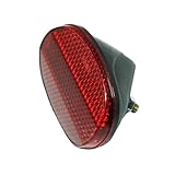 PZRT Bicycle Fender Reflector Red for MTB Fender Mounting Reflective Accessories Seat Hanger Plastic Reflector Rear Tail Light Cycling Accessories