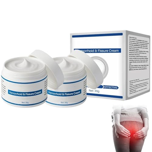 Crema Para Hemorroides Y Fisuras, Calmante Y CóModa, Soporte Para Molestias Externas Para Hombres Y Mujeres, 30 G ,2pcs