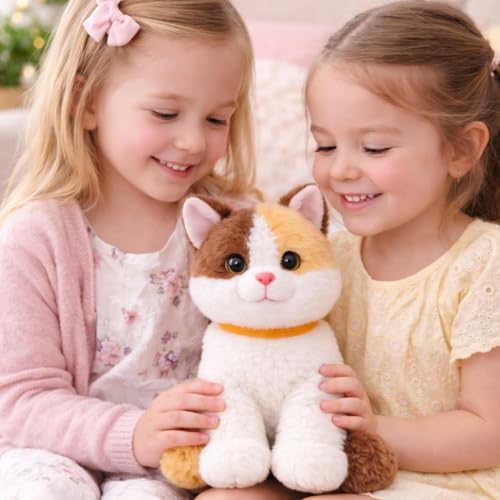 Image of Webby Plush Adorable Calico Cat Soft Toy | Birthday Gift for Girls, Wife, Girlfriend, Boyfriend, Husband | Valentine Gift | Stuffed Animal Toy for Kids and Adults