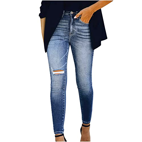 Damen Stretch Hose Angenehm Weiche Boyfriend Style Straight Fit Ärmellos Overall mit Taschen O-Ausschnitt Blumen Treggings Thermohose Black XL Cover