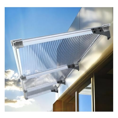 Auvent de porte extérieure anti-UV avec structure robuste en aluminium - 2