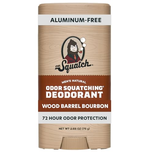 Dr. Squatch Natural Men’s Deodorant – Aluminum Free Natural Deodorant Men with Charcoal &...