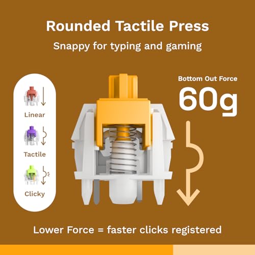 Image of Glorious Gaming - Panda Silent Switches (36 PCS) Lubed Tactile Switches for Gaming and Typing, for MX Hotswappable Mechanical Keyboards, 3-Pin Plate Mounted