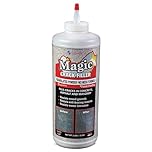 Magic Crack Filler 2LB Concrete Grey, for Filling in Concrete Cracks on Driveways, Walkways and Patios. Installs Easily Dry Powder and DIY