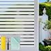 Bloss Window Film Office White Stripe Window Decal Window Paper Staic Cling Window Tint (17.7" by 78.7",1 Roll)