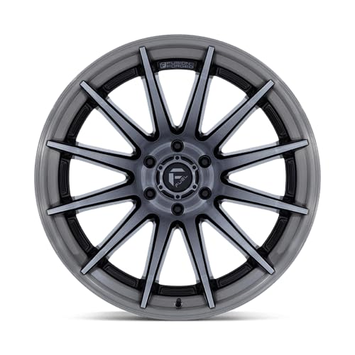 FUEL OFF-ROAD FC403 BURN 22X12, 5X5.0, 4.77, -44mm GLOSS BLACK WITH BRUSHED GRAY TINT FACE & LIP - FC403BT22125044N