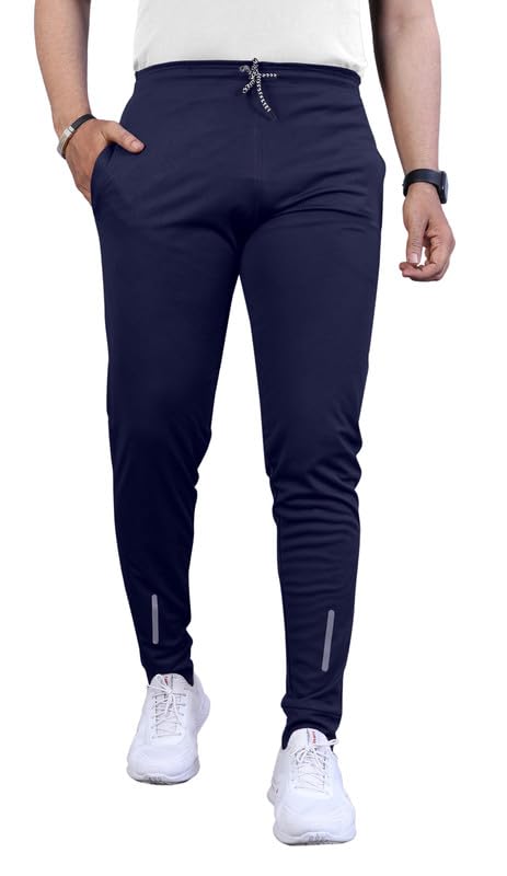 Image of NoseQueen Regular Track Pants for Man | Men Trackpant | Night Pants for Man with with Zippered Pockets, Drawstring Waist