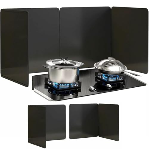 Faltbarer Spritzschutz zum Braten und Kochen – 2-seitig isoliertes Design, effektiver Schutz vor Ölspritzern, unverzichtbares Küchenutensil, leicht zu reinigen, platzsparend, hitzebeständig.