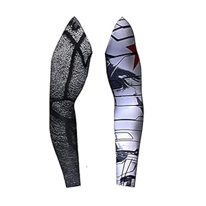 Cosplay Super Hero UV Sonnenschutz Arm Sleeves Sport Kompression Kühlende Ärmel Super Hero Kostüm