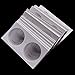 50 Pieces Cardboard Coin Flips 2x2 Holders Sleeves for All Coins Collection Supplies Currency Holder Storage for Pennies, Quarters, Stamp (5-31.5mm)