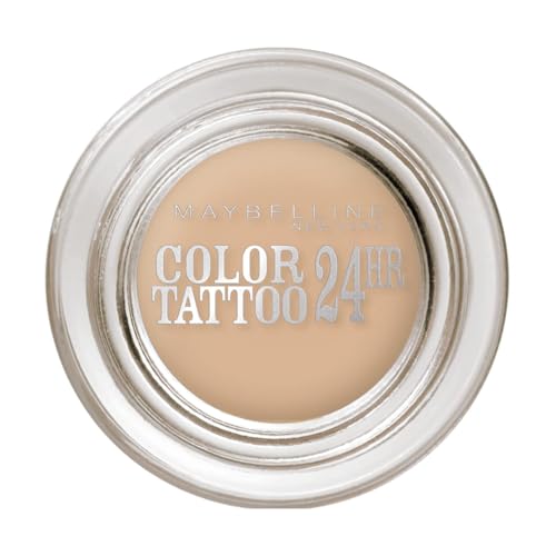 Maybelline New York Lidschatten Eyestudio Color Tattoo 24h Creme De Nude 93 / Gel-Cream Eyeshadow Matt, Langanhaltend, 1 X 4 G