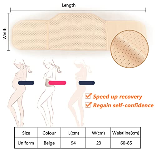 Foto von SOLO ACTFIT Postpartum Gürtel Unterstützung, Postpartale Gürtel Erholung, Bauch Slim Wrap Gürtel, Postnatale Damen Body Shaper, Atmungsaktiv, Verstellbar Elastische Postpartale Unterstützung