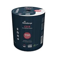 MediaRange CD-R 700MB|80min 52-fache Schreibgeschwindigkeit, Pack 100