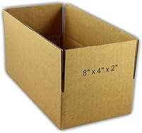 Vista 2 de EcoSwift - 200 cajas de embalaje de cartón corrugado de 8 x 4 x 2 pulgadas, cajas de envío para envíos, cajas de 8 x 4 x 2 pulgadas