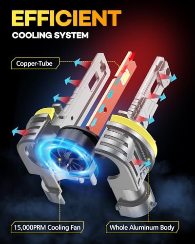 Ursprung URH1105K350301 Newest H11 9005 Light Bulbs Combo, 60000Lm 800% Super Brighter thumb #4
