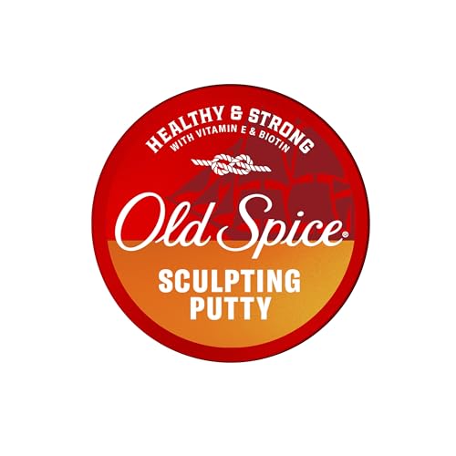 Old Spice Mens Hair Putty Sculpting Putty for Men Healthy & Strong with Vitamin E & Biotin Hair Styling High Hold Matte Finish 2.22 oz