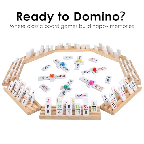 Domino doble 12 con racks y juego triangular miniatura 4