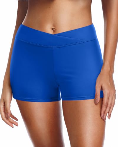 Image of Yonique Womens Swim Shorts Bathing Suits Bottoms Swimsuit Bottoms(Available in Plus)