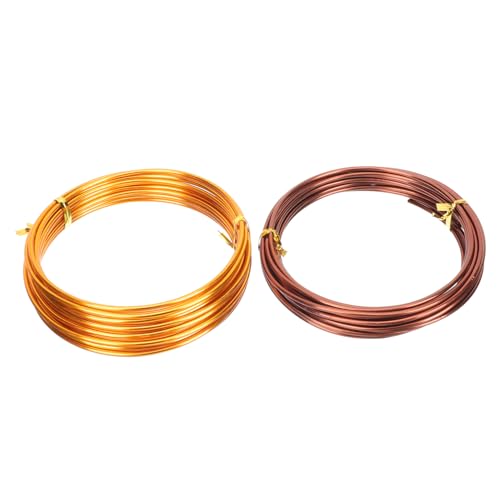 BEBEMOKO Metal Bonsai Wires 4pcs 2.5mm x 5m Strong Reusable for Bonsai Tree Pruning