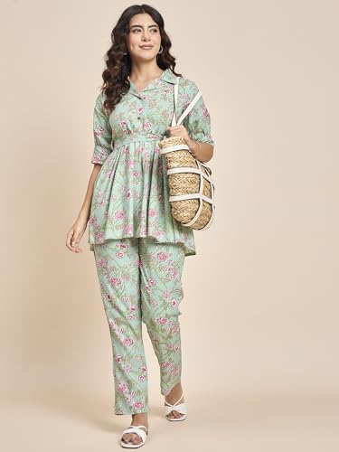 Image of Truvon Fashions Women's Co-Ords Set, Kurta and Pant Set