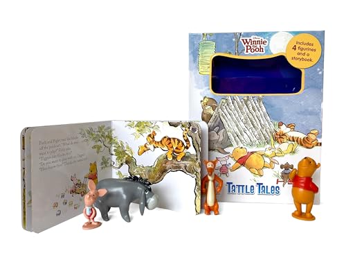Disney Winnie the Pooh Tattle Tales - Activity Books for kids, 12-page storybook, 4 figurines