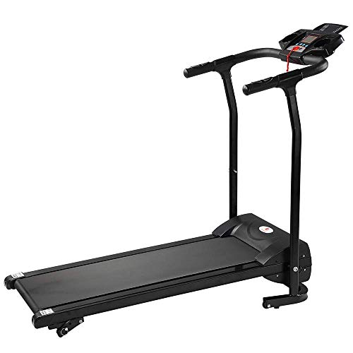 Caminadora eléctrica plegable con panel LCD y control digital