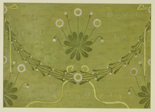 Impression tableaux Walter Crane le Margarete 60x90cm toile tendue design nordique