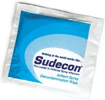 (12 ea.) Fox Labs Sudecon - OC CS CN & Pepper Spray Decontamination Wipes