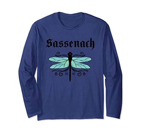 Sassenach Dragonfly Outlander Amber Blue Long Sleeve Shirt