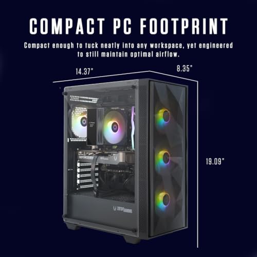 Image of ZOTAC MEK Gaming PC Desktop, NVIDIA GeForce RTX 5060 8GB GDDR7, AMD Ryzen 5 5500 Up to 4.2GHz, 16GB DDR4, 1TB NVMe SSD, 650W 80+ Gold PSU, WiFi 6E, Windows 11 Home