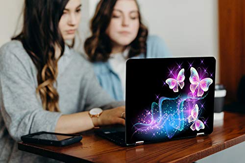Image of GalaxsiaTM Butterfly D3 Vinyl Laptop Skin /Sticker /Cover /Decal Compatible for Any 15 inch-15.6 inch Inches Laptop (Hp /Dell /Sony /Acer /Lenovo /Asus. Etc) Or Notebook.