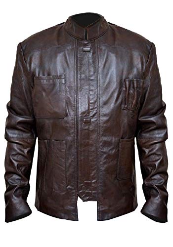 LP-FACON Veste de moto Han Force Street Fighter en cuir marron pour homme - Marron - XXL Cover