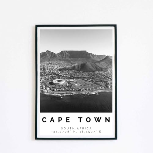 Generic Cape Town Poster Black and White Print, Cape Town Wall Art, Cape Town Travel Poster, Cape Town Photo Print, South Africa, Kapstadt,247